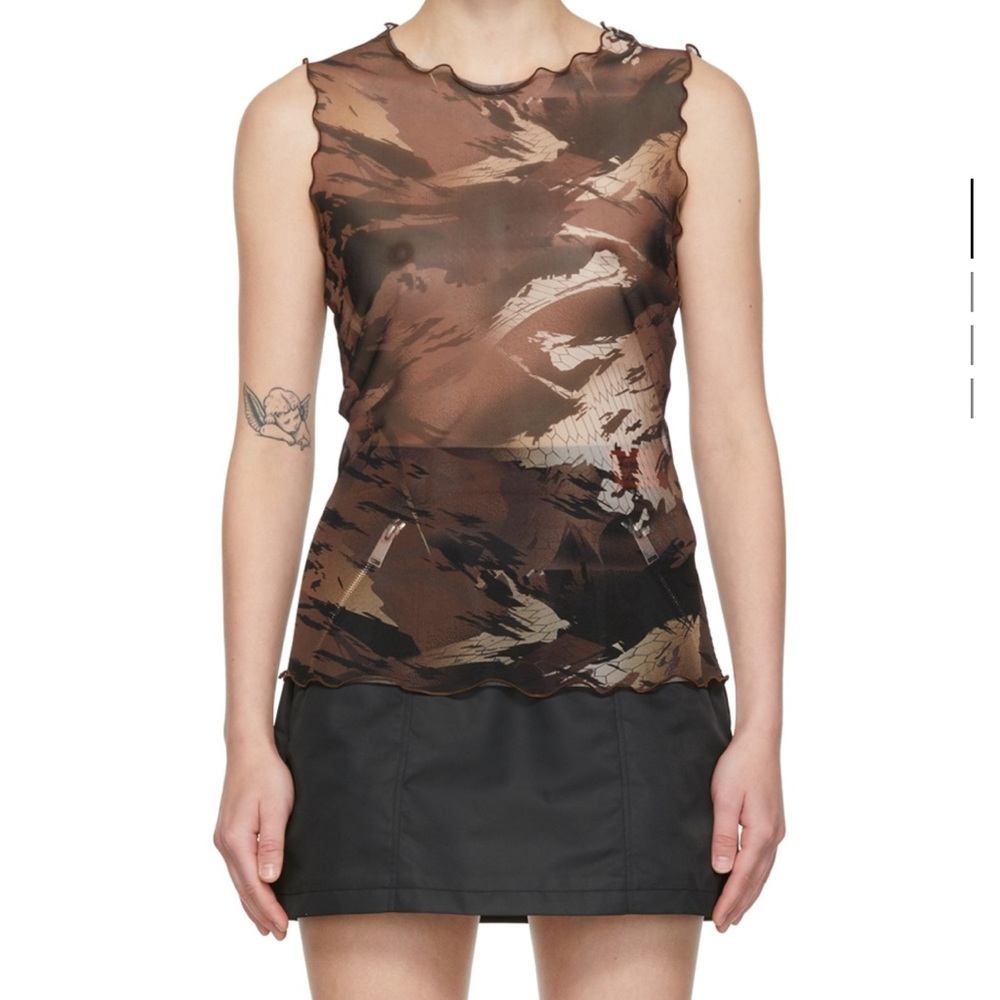 Brown Sheer heron Preston tank